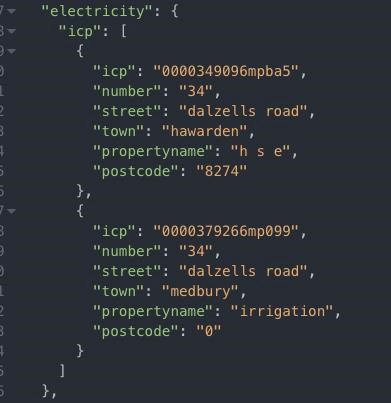 SOAP call to xml electricityregistry
